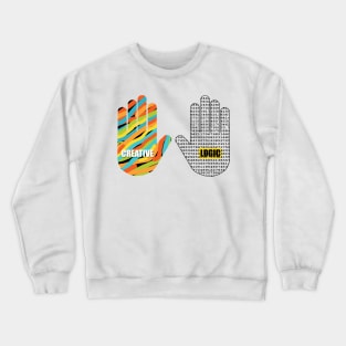 Left Handed Vs Right Handed Crewneck Sweatshirt